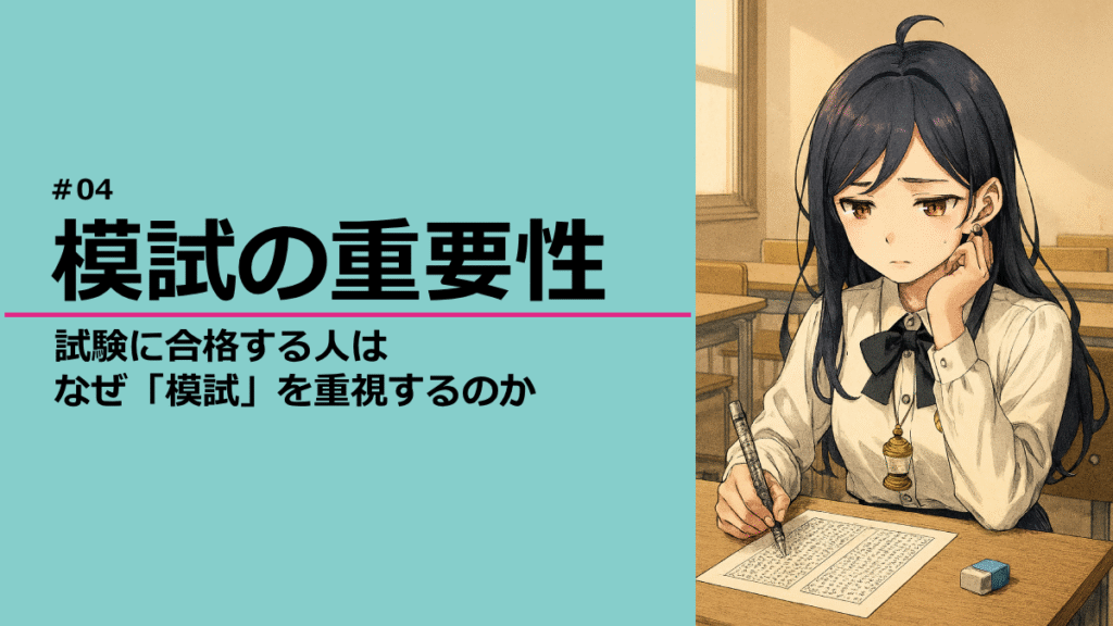 模試に苦戦する灯さんのイラスト