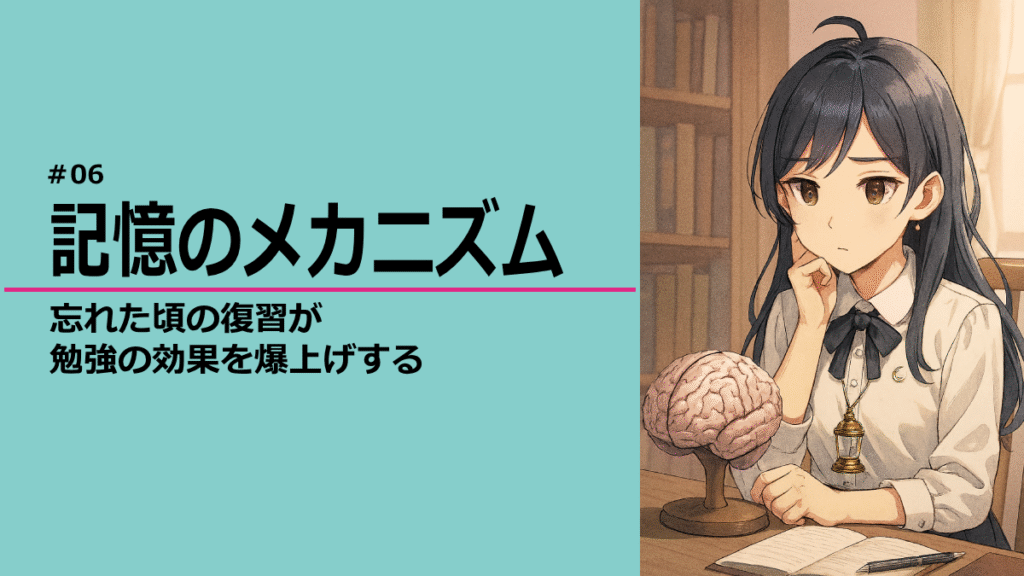 脳の模型を不思議そうに見る灯さんのイラスト